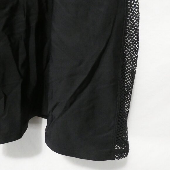 CACTUS | 1X | Elegant Black Tankini | Mesh Side and Upper Panels - Picture 7 of 13